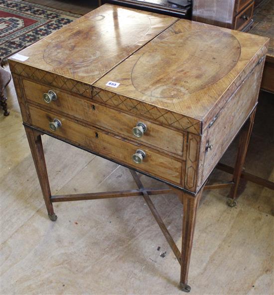 George III banded writing table